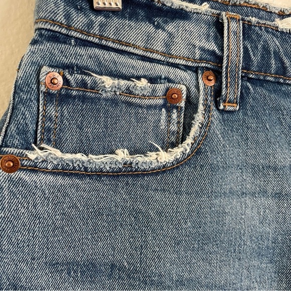Abercrombie & Fitch The Cutoff Short High Rise Curve Love Denim Shorts Size 26 - Picture 5 of 11